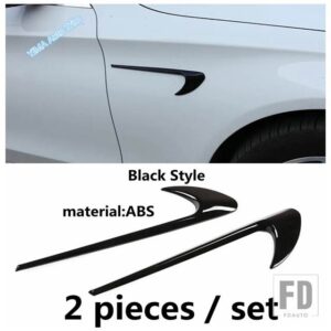 メルセデスベンツ 車側エアベントアウトレットカバートリムフェンダー外装補修アクセサリー2個 A B C E GLA GLC CLA GLE CLS GLSに適合 - Black Style