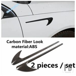 メルセデスベンツ 車側エアベントアウトレットカバートリムフェンダー外装補修アクセサリー2個 A B C E GLA GLC CLA GLE CLS GLSに適合 - Carbon Fiber Look