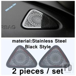 シボレー オートピラーA / インストルメントオーディオスピーカーツイーターカバートリムブラック＆スタイルアクセサリーマリブ2016-2020用 - model 3