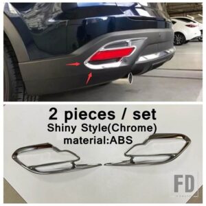 マツダ クロームバックミラーストリップリアフォグランプフレームウィンドウスポイラーカバートリムCX-9 CX9 2017 - 2022外装に適合 - model 3