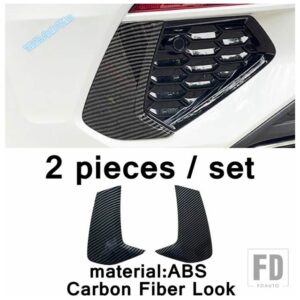 アウディ 自動車用 サイドベントウィンドウスクープルーバー/リアフォグランプデコレーションパネルカバートリムABSアクセサリー A3 8Y SEDAN - Model E
