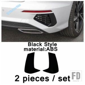 アウディ 自動車用 サイドベントウィンドウスクープルーバー/リアフォグランプデコレーションパネルカバートリムABSアクセサリー A3 8Y SEDAN - Model D