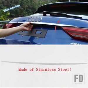 アウディ カーアクセサリー リアテールドアストリップ テールゲート トランクトリムカバー 外装パーツ ステンレス装飾 Q3 2019-2022用 - Model B