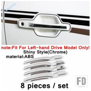 三菱 パジェロV97 V93 V80モンテロリミテッド2009-2021用ドア外側ハンドルドアボウルステッカーカバートリムアクセサリー - LHD - Shiny A
