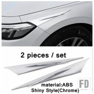 ホンダ ABS製 自動車用 バックミラー アイブロウシールド / フロントヘッドライト ランプ 装飾アクセサリー カバートリム シビック 11代目 202 - Model B