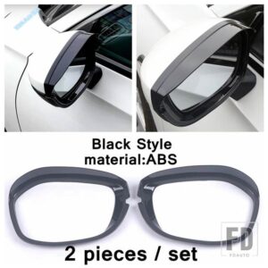 ホンダ ABS製 自動車用 バックミラー アイブロウシールド / フロントヘッドライト ランプ 装飾アクセサリー カバートリム シビック 11代目 202 - Model D