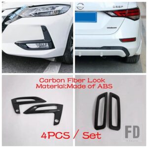 日産 ABS製オートバックミラー/フォグランプ/ドアハンドルカバートリム セントラ/シルフィ 2020-2024 外装アクセサリー - model 11