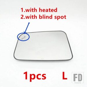 フォード エッジ 2011-14 バックミラーレンズ リアビュー ブラインドスポットモニタリングガラス - blind spot Lens L