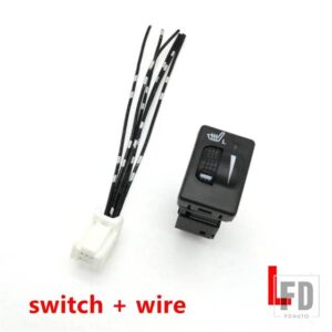 トヨタ カムリ V50 レイツ ハイランダー ランドクルーザー プラド LC150用 カーシートヒーターコントロールスイッチボタン - Left L