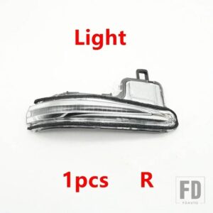 トヨタ ハイランダー 2021-24用 バックミラーカバーガラスレンズフレームベースキャップウィンカーライトランプ 1個 - Light Right
