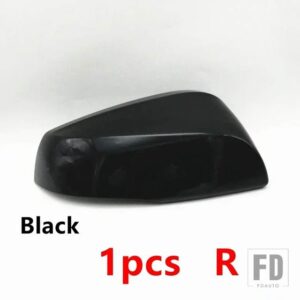 トヨタ ハイランダー 2021-24用 バックミラーカバーガラスレンズフレームベースキャップウィンカーライトランプ 1個 - Black Right
