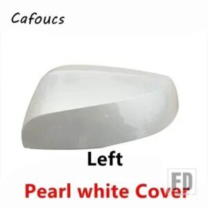 トヨタ ハイランダー 2021-24用 バックミラーカバーガラスレンズフレームベースキャップウィンカーライトランプ 1個 - Pearl white Left