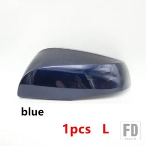 トヨタ ハイランダー 2021-24用 バックミラーカバーガラスレンズフレームベースキャップウィンカーライトランプ 1個 - blue left