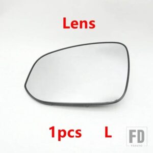 トヨタ ハイランダー 2021-24用 バックミラーカバーガラスレンズフレームベースキャップウィンカーライトランプ 1個 - Lens Left