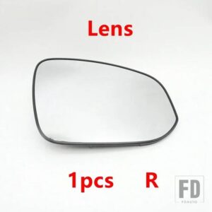 トヨタ ハイランダー 2021-24用 バックミラーカバーガラスレンズフレームベースキャップウィンカーライトランプ 1個 - Lens Right