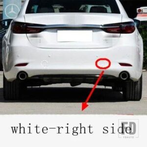 マツダ 自動車用 リアバンパー牽引フックカバー トレーラーシェル キャップ 6 アテンザ 2020 2021用 - White Right