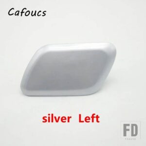 フォード フロントヘッドライトウォッシャースプレージェットノズルカバーキャップ クーガ 2012-16用 - silver left