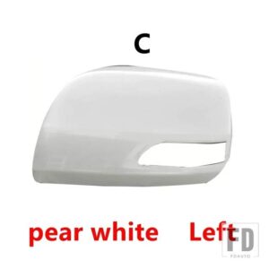 トヨタ ランドクルーザー 200 LC200 プラド LC150 FJ150 2012-2018用 オートバックミラーカバーレンズ ウィンカーライトフレーム アンダーキャ - C pearl white LH