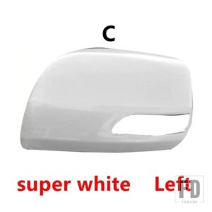 トヨタ ランドクルーザー 200 LC200 プラド LC150 FJ150 2012-2018用 オートバックミラーカバーレンズ ウィンカーライトフレーム アンダーキャ - C super white LH