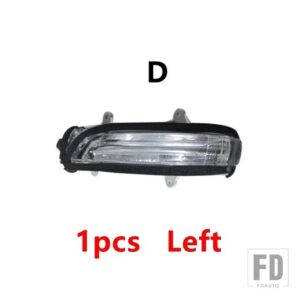 トヨタ ランドクルーザー 200 LC200 プラド LC150 FJ150 2012-2018用 オートバックミラーカバーレンズ ウィンカーライトフレーム アンダーキャ - D Left side LH