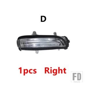 トヨタ ランドクルーザー 200 LC200 プラド LC150 FJ150 2012-2018用 オートバックミラーカバーレンズ ウィンカーライトフレーム アンダーキャ - D Right side RH