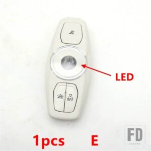 フォード 自動車用 読書灯 LED 天井ドームランプ フォーカス 3 4 MK3 MK4 クーガ エスケープ 新型モンデオ エベレスト エッジ 2012-2017用 - 1pcs E