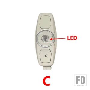 フォード 自動車用 読書灯 LED 天井ドームランプ フォーカス 3 4 MK3 MK4 クーガ エスケープ 新型モンデオ エベレスト エッジ 2012-2017用 - 1pcs C