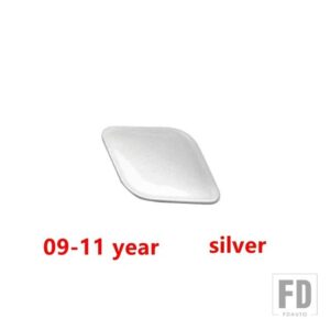 トヨタ カムリ 2006-10-2014 フロントバンパー 牽引フックカバー トレーラーキャップ - 09-11 Silver