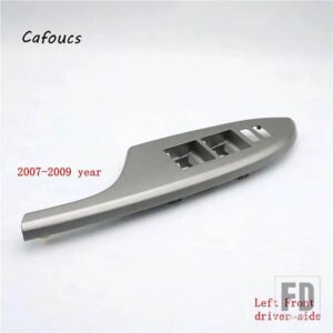 トヨタ 電動パワーカー 左ハンドル用席側ウィンドウコントロールスイッチベゼルパネルカバー カローラ 2007 2008 2009-2013用 - GRAY