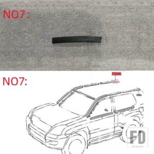 レクサス トヨタ ランドクルーザー プラド LC120 GX470 2003-2009用 カーモールディング フロントガラス サンルーフ ルーフシーリングストリッ - 1pcs NO7