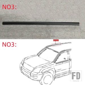 レクサス トヨタ ランドクルーザー プラド LC120 GX470 2003-2009用 カーモールディング フロントガラス サンルーフ ルーフシーリングストリッ - 1pcs NO3