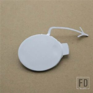 シボレー アベオ 2011-14 フロントバンパー 牽引フック カバー キャップ - WHITE