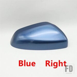 リバースミラーアセンブリカバー/ウィンカー/ランプリアビューレンズフレーム SAIC MG ZS RX3 2017-2021用 - blue cover right