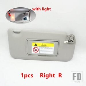 自動車用 サンバイザー フロントサイドサンシェードシールドカバー オートサンバイザー JAC REFINE S3 2014-2021 5702300U2260 5702400U2260 - 1pcsRight with light