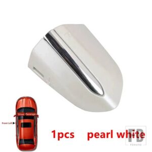 フォード フロント左外装ドアハンドルロックカバー スモールキャップ モンデオ MK5 2013-2019 エッジ MK2 2018 2019 トーラス 2015-2020用 - 1pcs pearl white