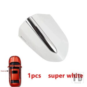 フォード フロント左外装ドアハンドルロックカバー スモールキャップ モンデオ MK5 2013-2019 エッジ MK2 2018 2019 トーラス 2015-2020用 - 1pcs super white