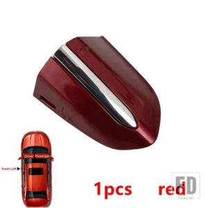 フォード フロント左外装ドアハンドルロックカバー スモールキャップ モンデオ MK5 2013-2019 エッジ MK2 2018 2019 トーラス 2015-2020用 - 1pcs red