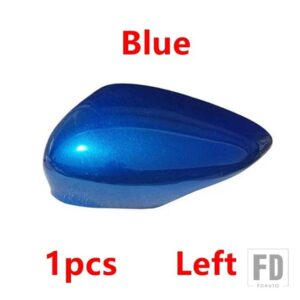 フォード カーアクセサリー 塗装済み リバース バックミラーカバーキャップ フィエスタ MK7 2009-2016 B-MAX 2012-2017用 - blue left