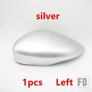 フォード カーアクセサリー 塗装済み リバース バックミラーカバーキャップ フィエスタ MK7 2009-2016 B-MAX 2012-2017用 - silver left