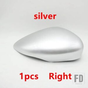フォード カーアクセサリー 塗装済み リバース バックミラーカバーキャップ フィエスタ MK7 2009-2016 B-MAX 2012-2017用 - silver right