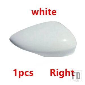フォード カーアクセサリー 塗装済み リバース バックミラーカバーキャップ フィエスタ MK7 2009-2016 B-MAX 2012-2017用 - White Right