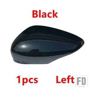 フォード カーアクセサリー 塗装済み リバース バックミラーカバーキャップ フィエスタ MK7 2009-2016 B-MAX 2012-2017用 - Black Left