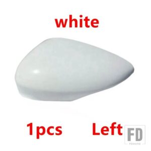 フォード カーアクセサリー 塗装済み リバース バックミラーカバーキャップ フィエスタ MK7 2009-2016 B-MAX 2012-2017用 - White Left