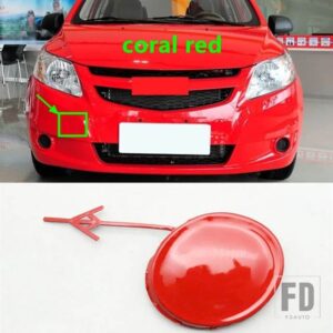 シボレー 自動車用 フロントバンパー牽引フックカバー トレーラーキャップ SAIL 2010-2014用 - Red