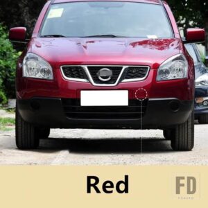 日産 フロントバンパー牽引フックホールアイカバートレーラーキャップ QASHQAI J10 2007 2008 2009 2010用 - Red