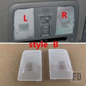 トヨタ フロントインテリア読書灯キャップシェル天井ドームライトカバー RAV4 RAV 4 2009-13用 - 1pair B