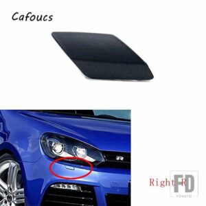 ゴルフ 6 R MK6 2009-2013 5K0955110G 用 フロントバンパー ヘッドライト ウォッシャー ノズル カバー キャップ - 1piece Right R