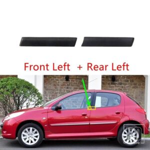 シトロエン プジョー 206 207 C2 用 外側の窓用ゴム製シーリングストリップ 1個 - Front L and Rear L