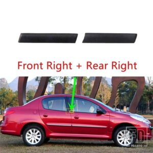 シトロエン プジョー 206 207 C2 用 外側の窓用ゴム製シーリングストリップ 1個 - Front R and Rear R