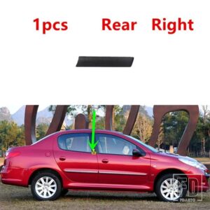 シトロエン プジョー 206 207 C2 用 外側の窓用ゴム製シーリングストリップ 1個 - 1pcs Rear right RR